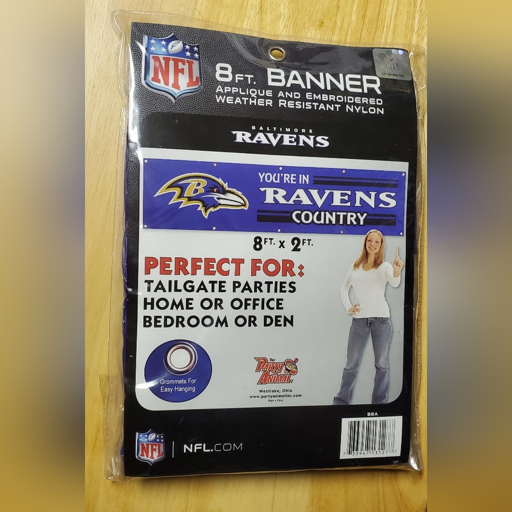 NWOT Baltimore Ravens Banner